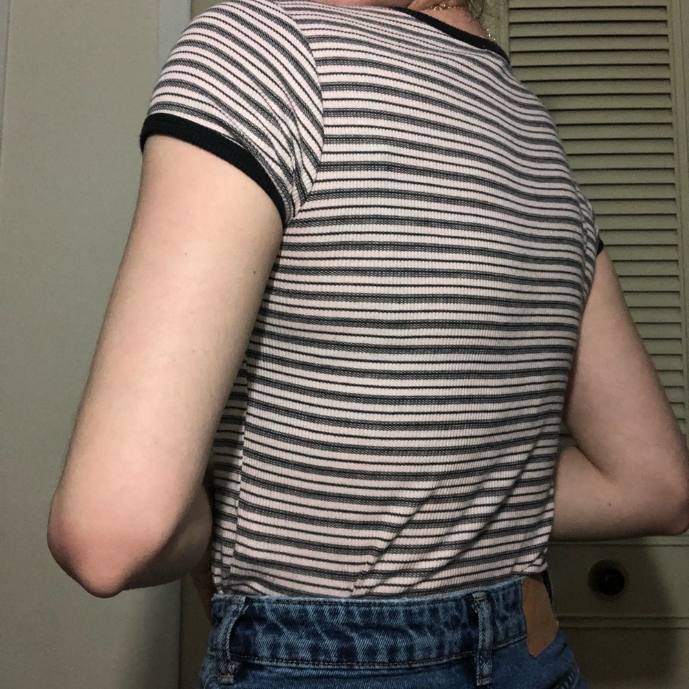 Light Pink Ringer Tee - Picture 3 of 5